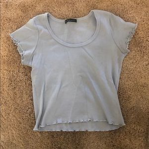 baby blue brandy melville crop top